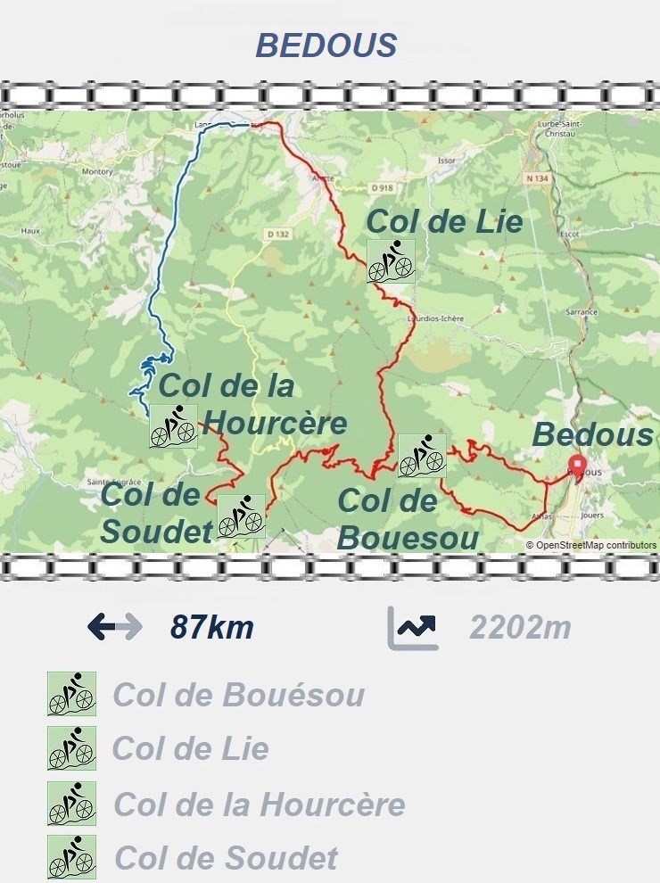 Bedous - Col de Bouesou - Col de la Hourcère