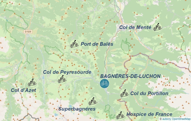 Go to route details Bagnères-de-Luchon-mapa