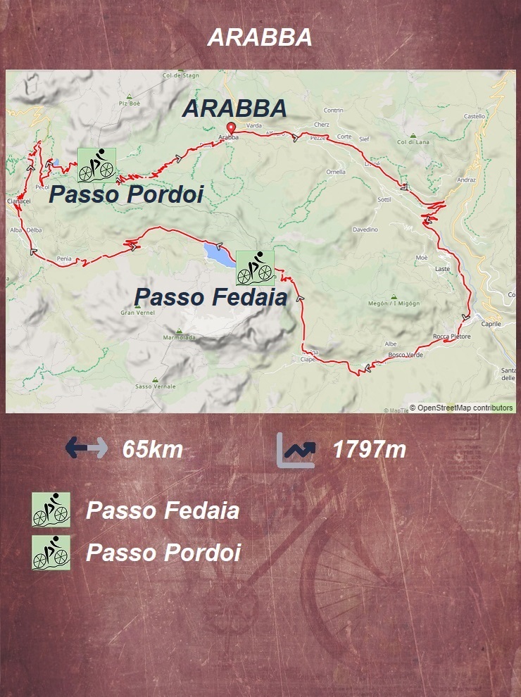 Arabba - Fedaia - Pordoi - Arabba